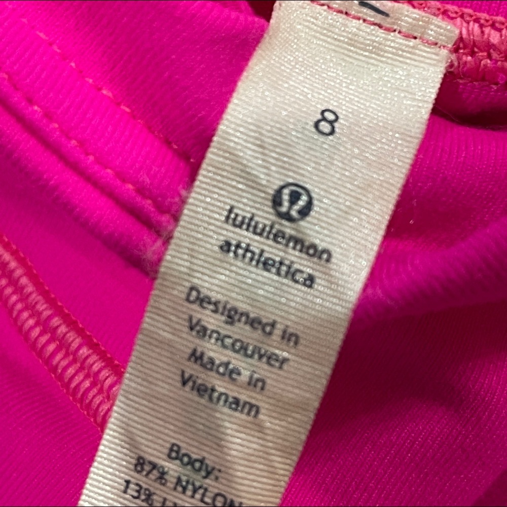 Hot pink capris Lululemon leggings